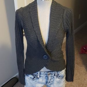 Gray cardigan
